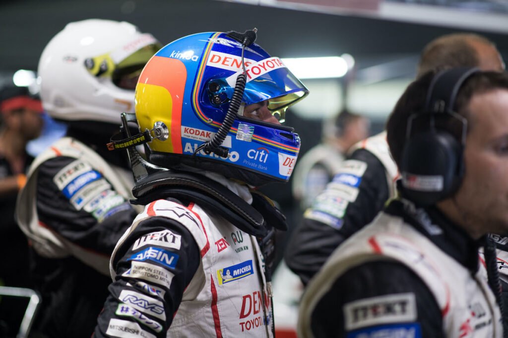 Fernando Alonso enjoyed his first experience of Le Mans night-time racing