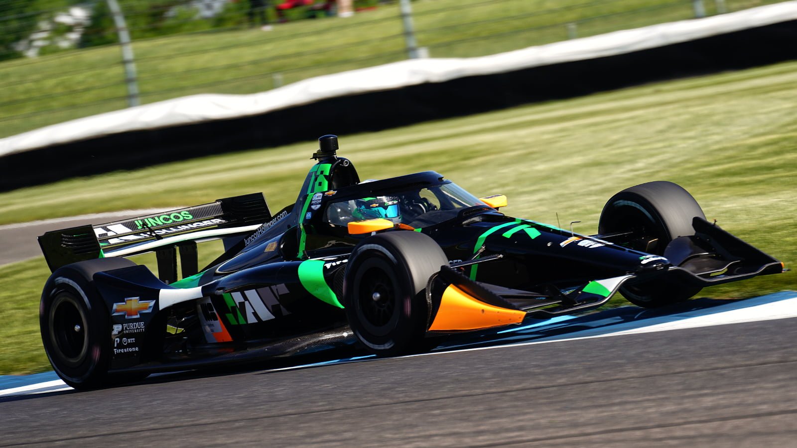 Herta tops red flag-ridden opening IndyCar practice from IMS ...