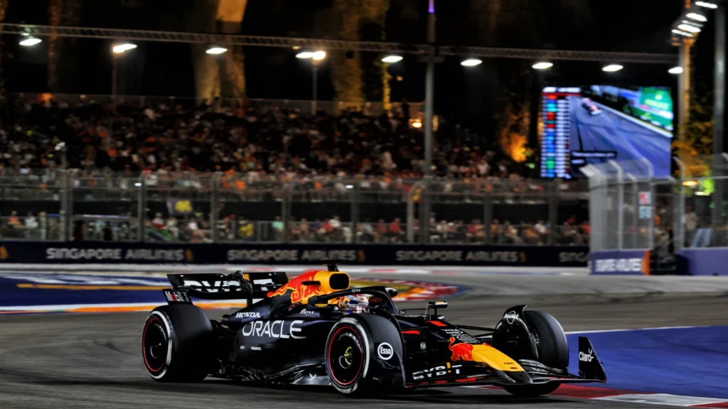 Max Verstappen took second for Red Bull at the Singapore GP