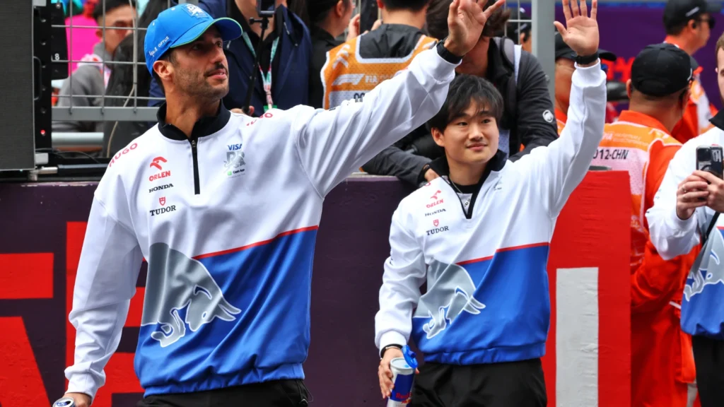 Yuki Tsunoda heaped heavy praise on former RB team-mate Daniel Ricciardo