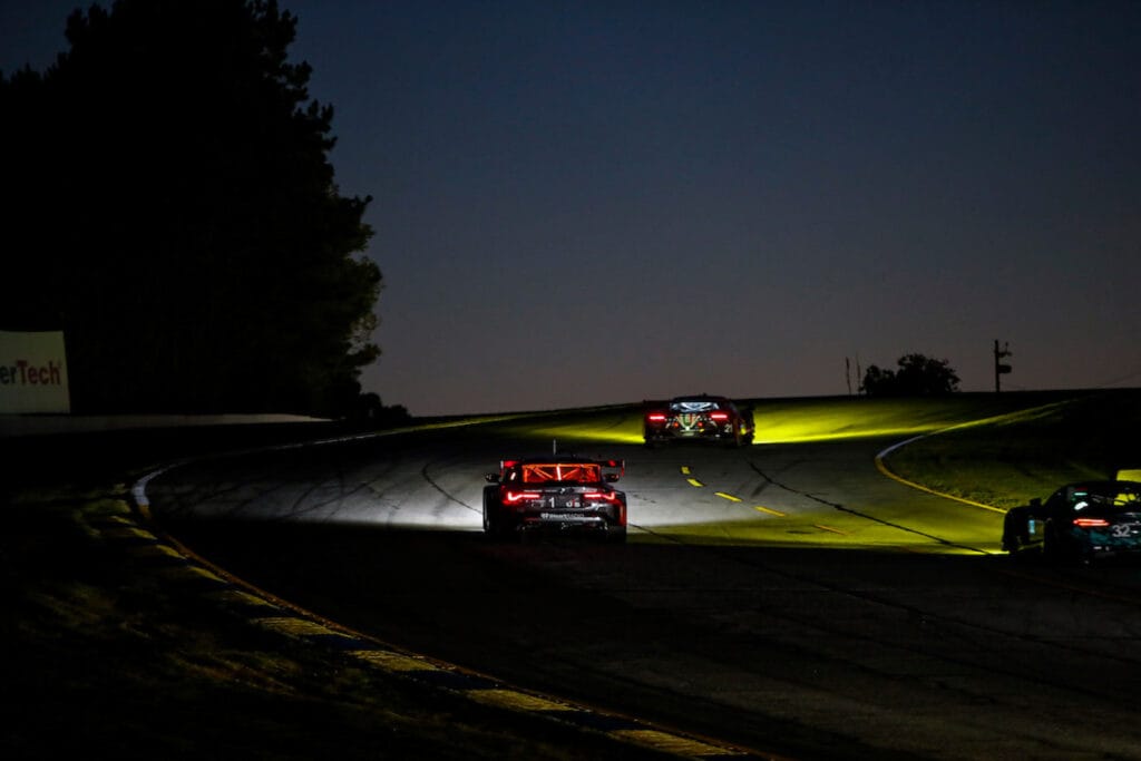 Free practice 3 at Road Atlanta was a unique nighttime session