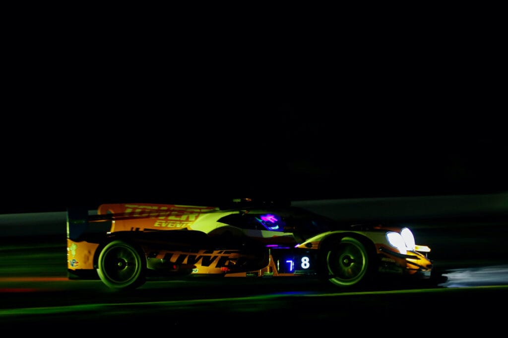 The final few hours of Petit Le Mans is situated in the dark