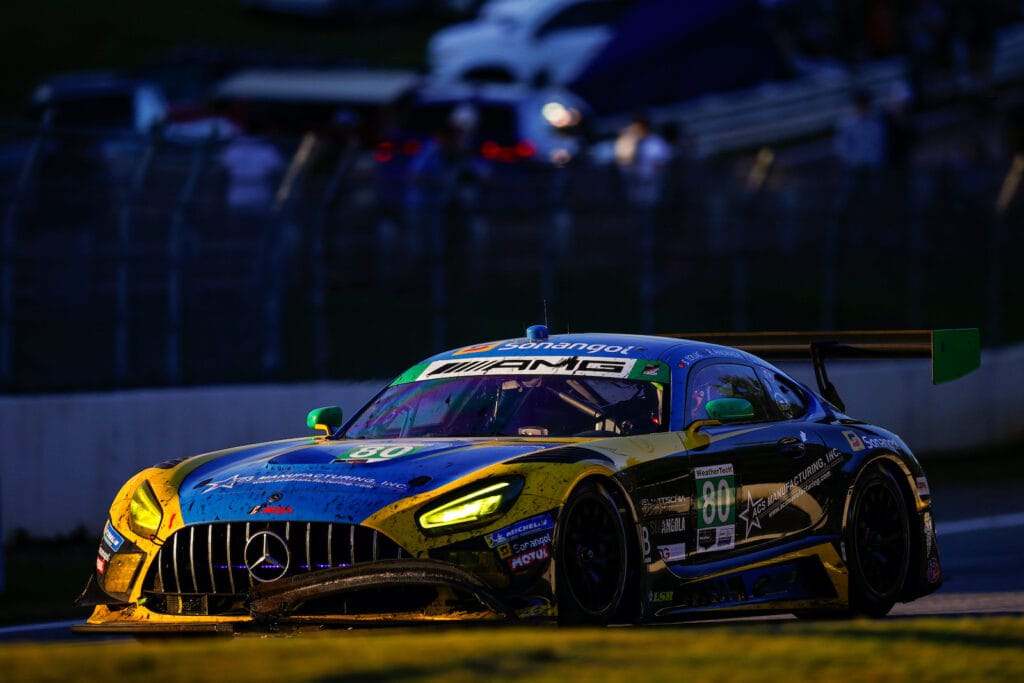 The #80 Lone Star Racing Mercedes-AMG lost their early, comfortable lead