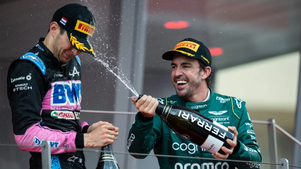 Esteban Ocon said he learned a great deal from Fernando Alonso during their time as team-mates