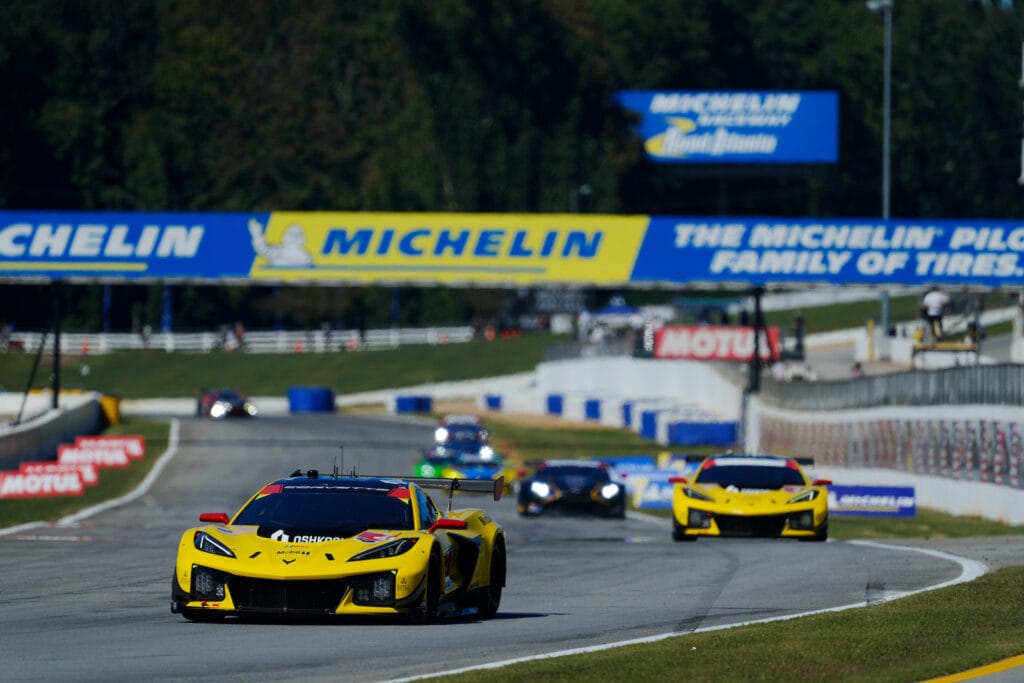 Corvette's #4 team were unintentionally hit out in an incident