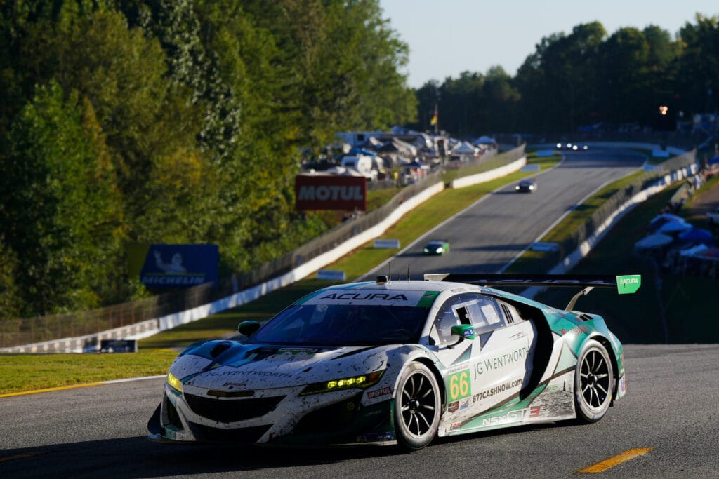 Sheena Monk, Stevan McAleer, and Tatiana Calderon piloted IMSA's final race for the Acura NSX