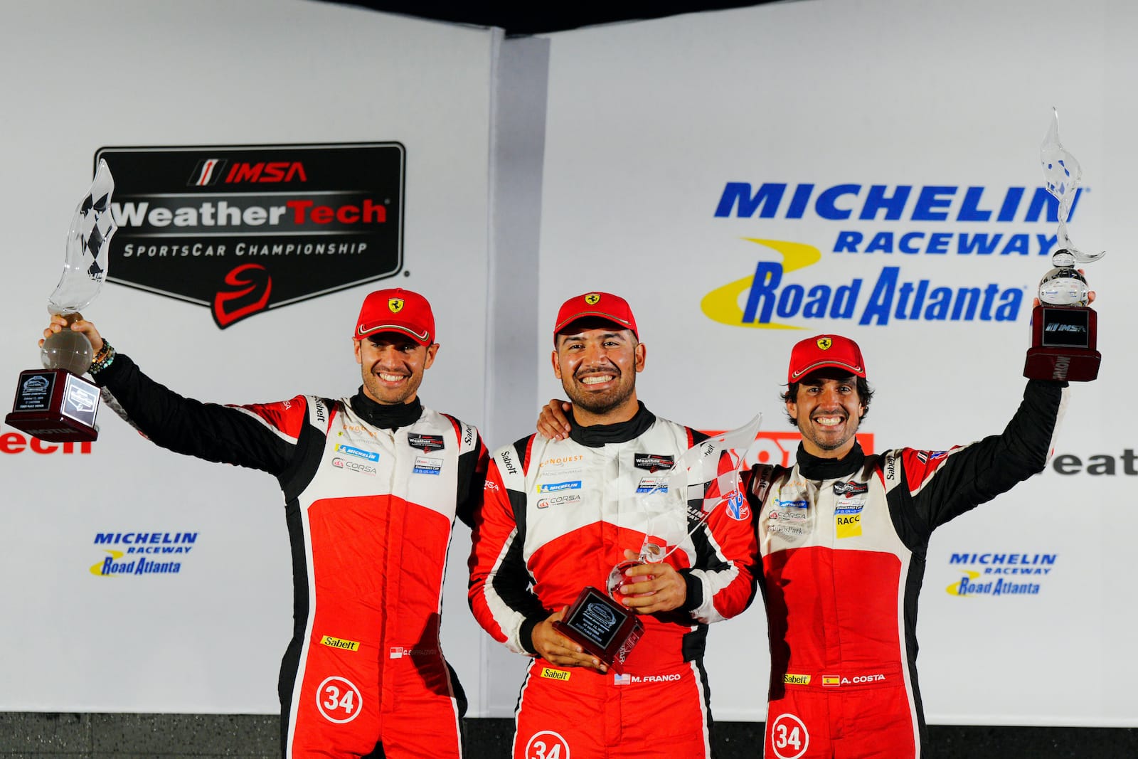 Cedric Sbirrazzuoli, Manny Franco, Albert Costa Balboa were victorious in Ferrari machinery