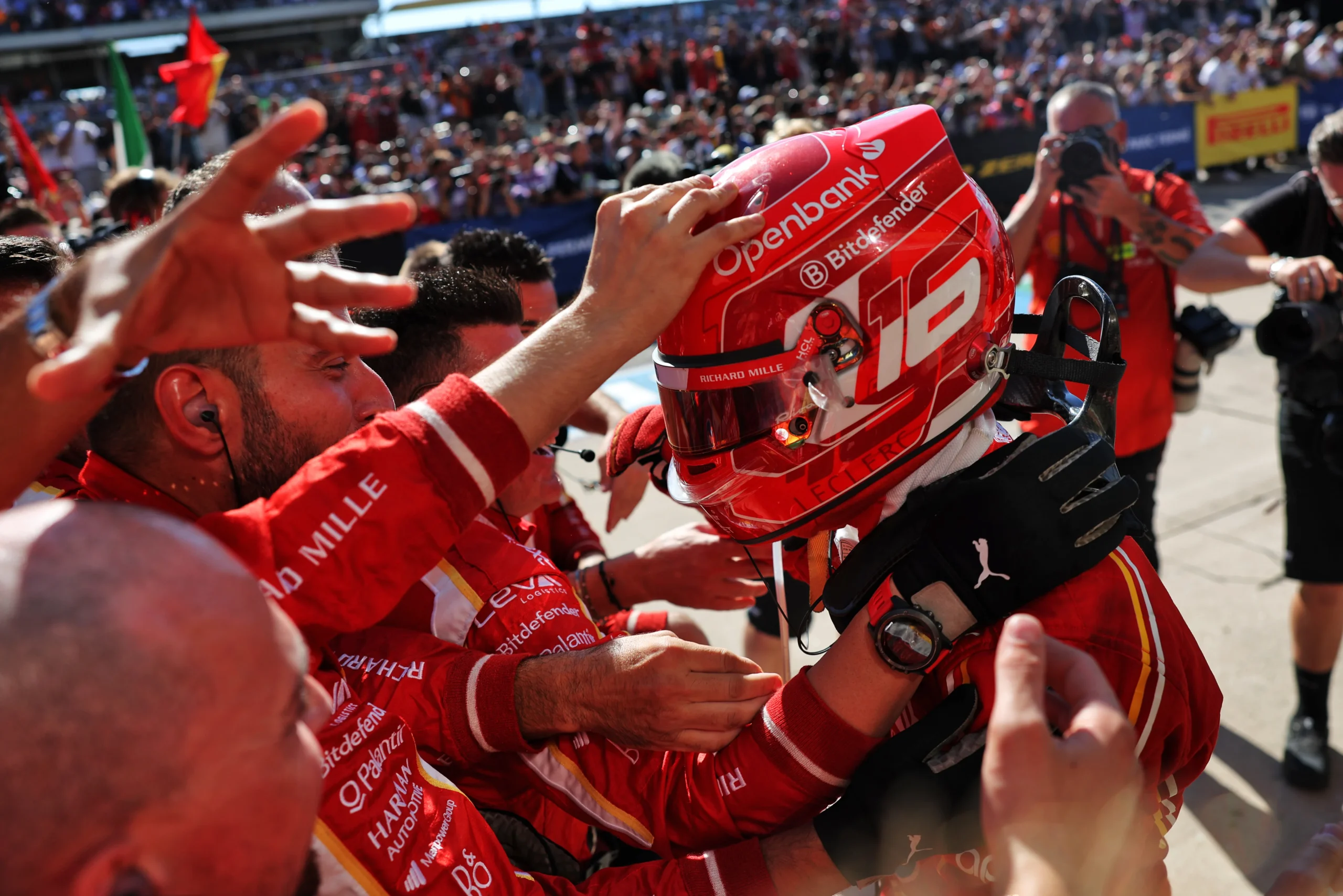 Charles Leclerc, Austin Parc Ferme