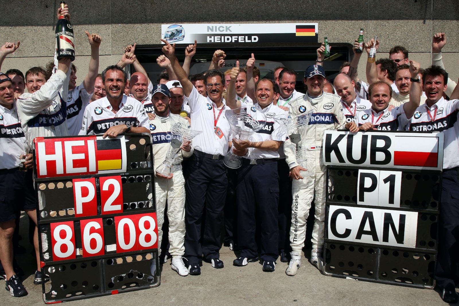 BMW Sauber finished 1-2 at the 2008 Canadian Grand Prix