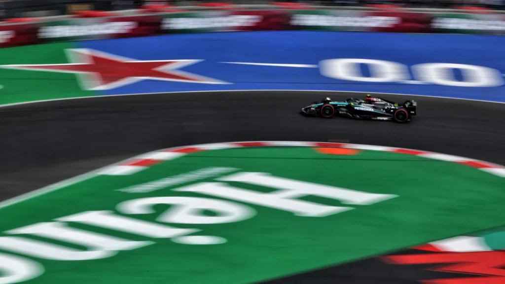 Lewis Hamilton was the lead Mercedes in FP3 at the Mexico City GP