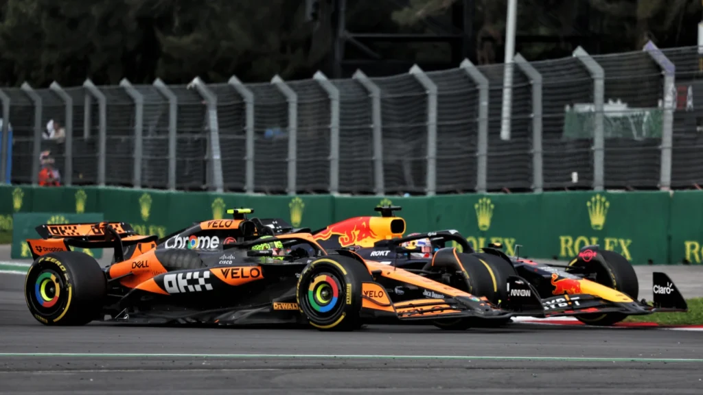 Lando Norris and Max Verstappen clashed in the Mexico City GP