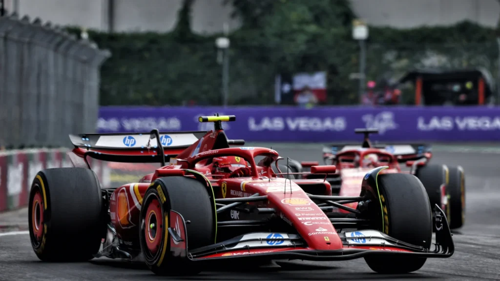 Carlos Sainz headed a Ferrari 1-2 at the Mexico City GP