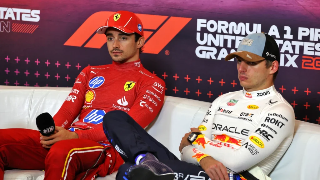 Max Verstappen felt aggrieved that at one point Charles Leclerc was going to escape punishment from the FIA