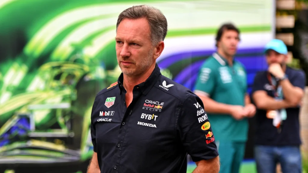 Christian Horner refused to comment on the water injection tyre debate