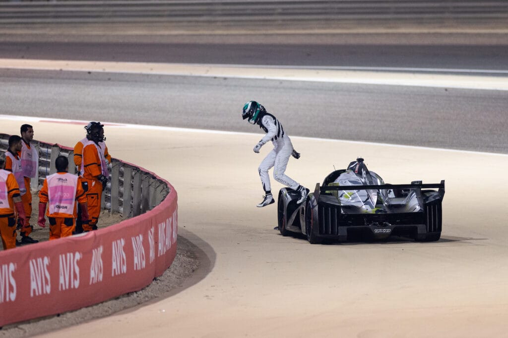 Paul di Resta parked the #94 Peugeot 9X8 after a high voltage reliability issue