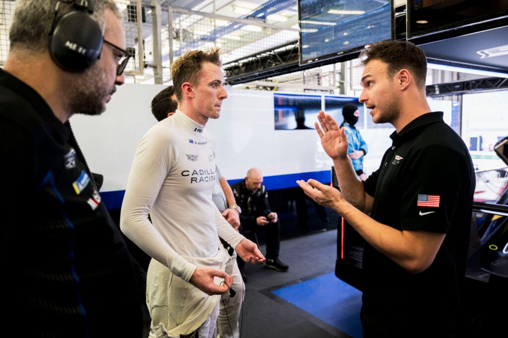 Earl Bamber (right) will team up with Frederik Vesti for the 2025 IMSA season