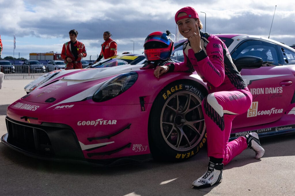 Sarah Bovy (pictured) earned two WEC and four ELMS pole positions for the Iron Dames this year