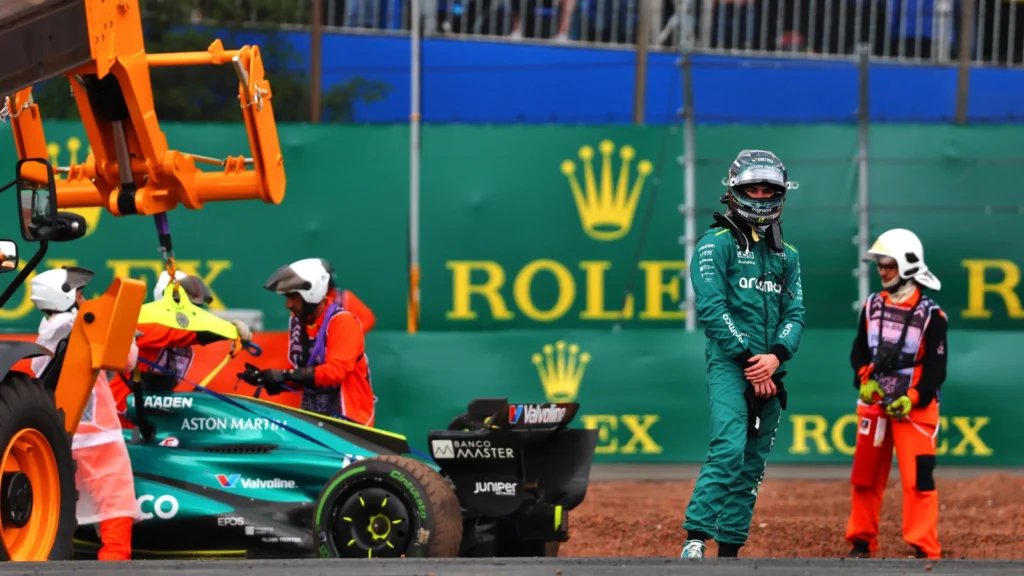 Lance Stroll failed to properly acknowledge his gravel trap blunder