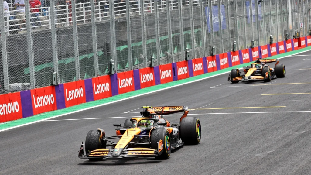 Oscar Piastri played the McLaren team game in the Brazil F1 Sprint