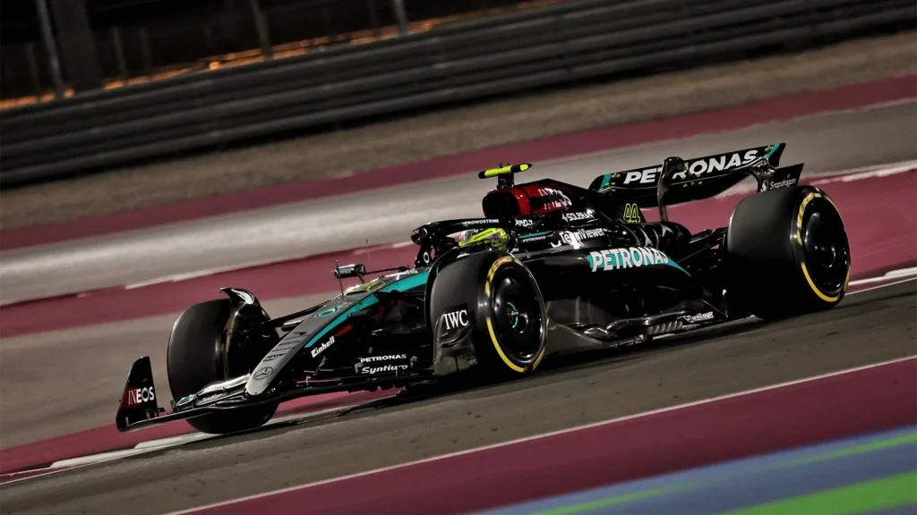 Lewis Hamilton qualified seventh for the F1 Qatar GP Sprint