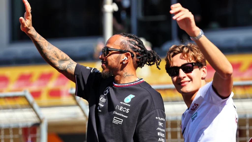 Martin Brundle reveals that he can rarely speak to Lewis Hamilton or George Russell on the grid because they usually head back to the Mercedes' garage for a debrief