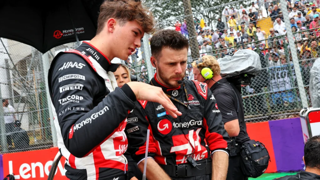 Oliver Bearman pleaded with his Haas engineer to talk to the FIA about the racing conditions during the Sao Paulo Grand Prix