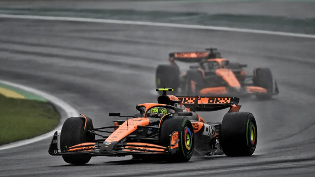 Lando Norris saw his title charge stall at the Brazil GP after an error-strewn performance 