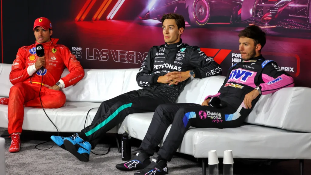 Carlos Sainz, Las Vegas GP Qualifying Press Conference 