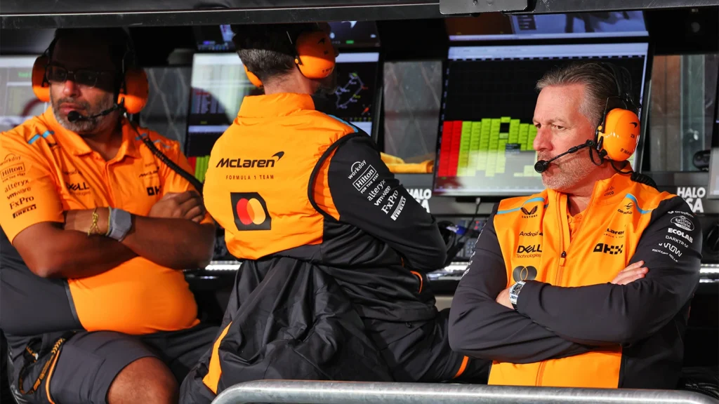 Zak Brown stopped short of confirming Mastercard would become a title partner of McLaren