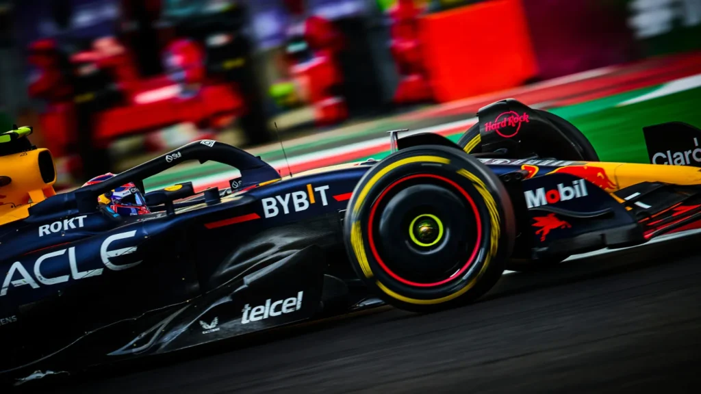 Sergio Perez is still running Red Bull's old floor design in Brazil