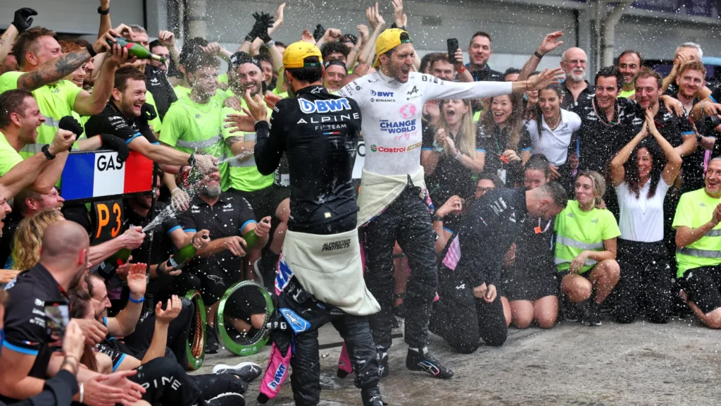 Pierre Gasly and Esteban Ocon delivered Alpine's first double podium since 2013