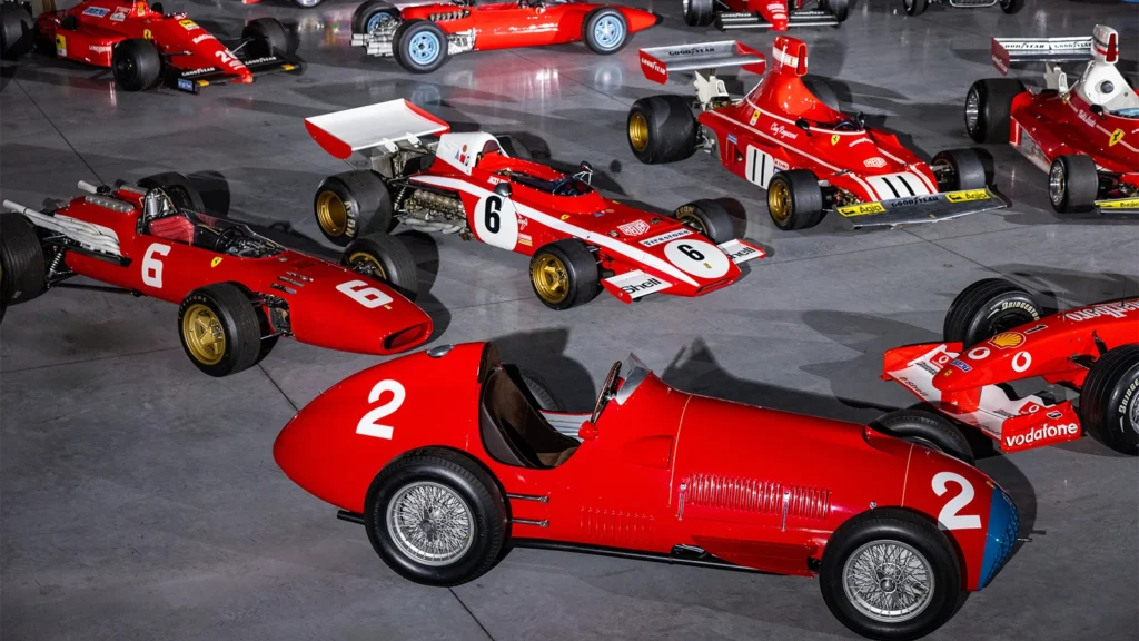 Ecclestone has one of the finest collections of Ferraris ever assembled 