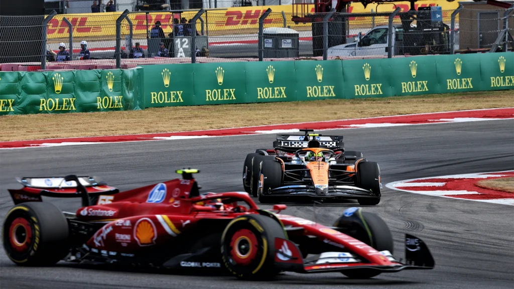 Ferrari trails McLaren by 21 points in the Constructors' standings