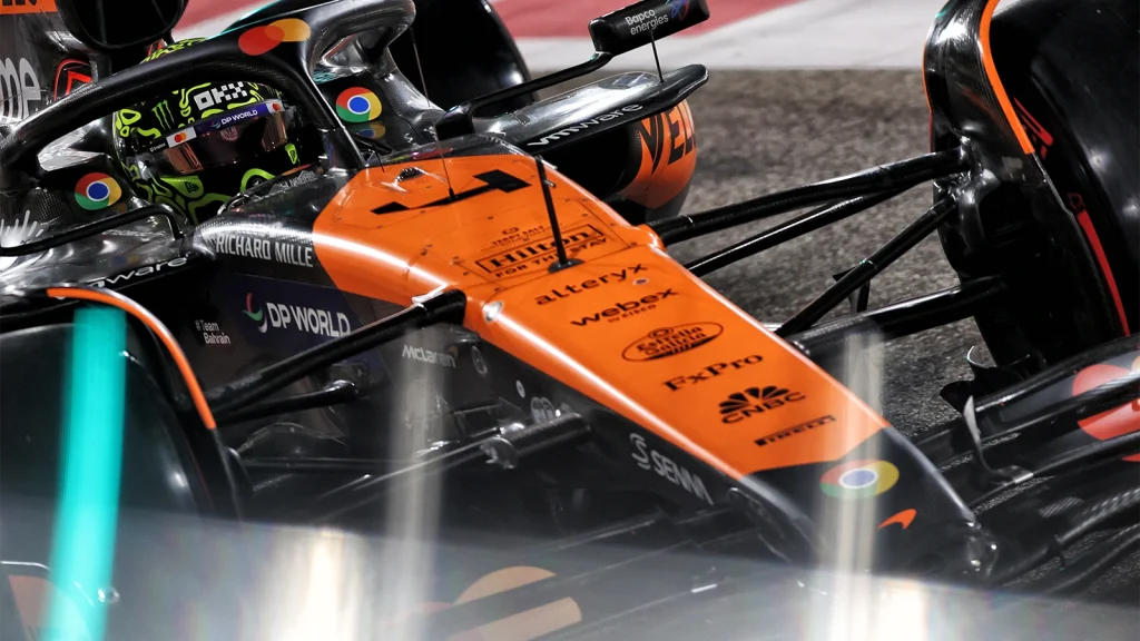 Lando Norris led a McLaren 1-2 in qualifying for the Abu Dhabi GP