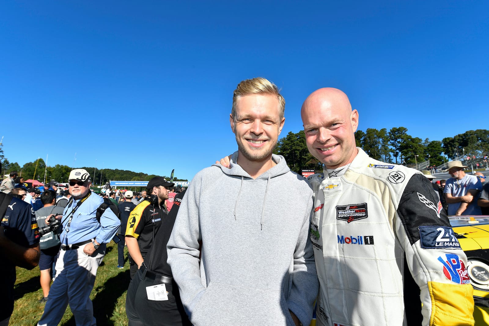 Jan Magnussen (right) was a Corvette works driver