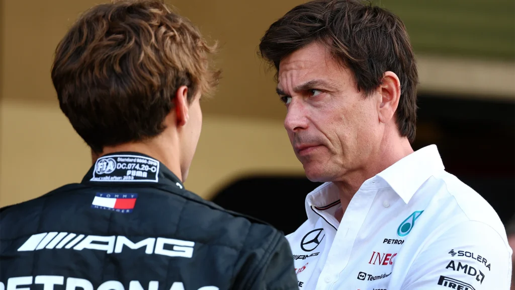 Toto Wolff has defended George Russell amid comments made by Christian Horner