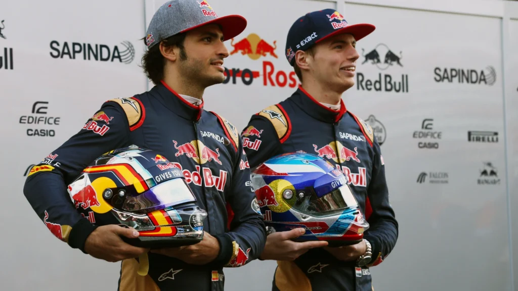 Carlos Sainz and Max Verstappen had an intense rivalry at Toro Rosso as they fought for a Red Bull promotion