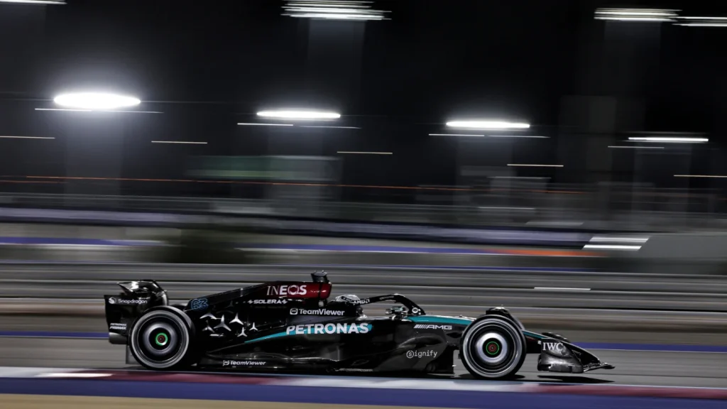 George Russell was surprised by Mercedes' pace in Qatar