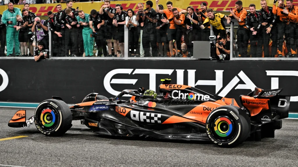 Lando Norris sealed the title for McLaren in Abu Dhabi