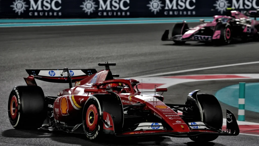 Charles Leclerc mounted a strong drive from 19th to third in Abu Dhabi