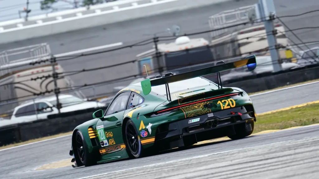 Wright Motorsports' Eliott Skeer claimed pole position for the 24 Hours of Daytona in the GTD category