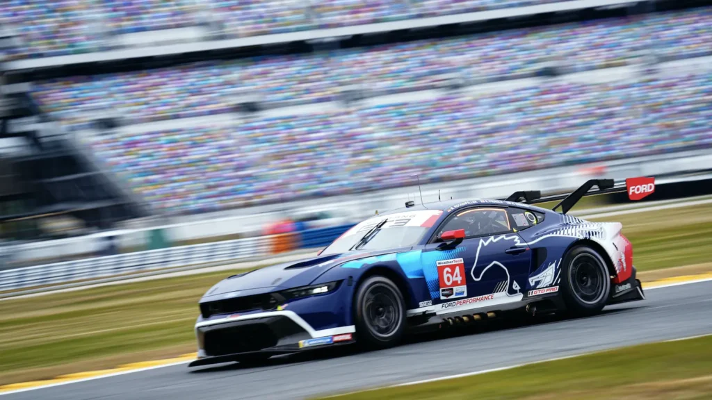 Mike Rockenfeller took on qualifying duties in the #64 Ford Mustang GT3