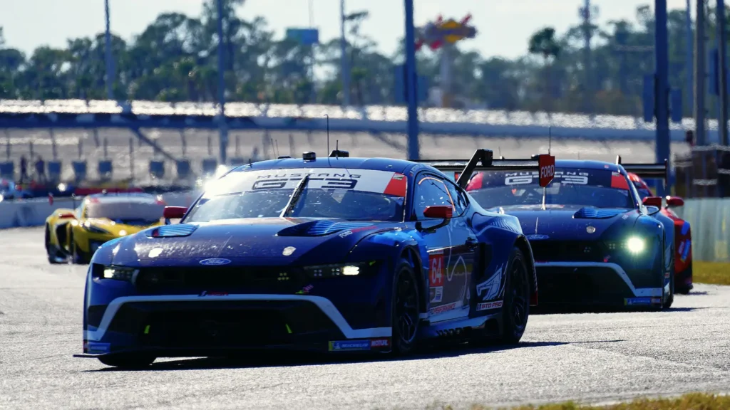 Ford Multimatic held 1-2 in the GTD Pro category with 20 hours remaining