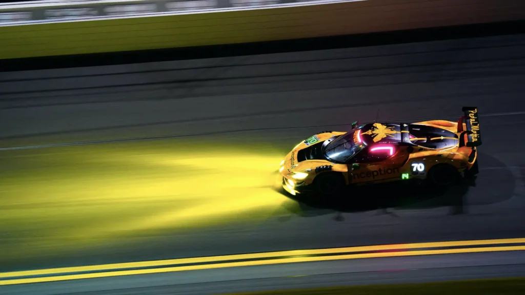 Bronze-graded drivers completed their mandatory night laps in second free practice