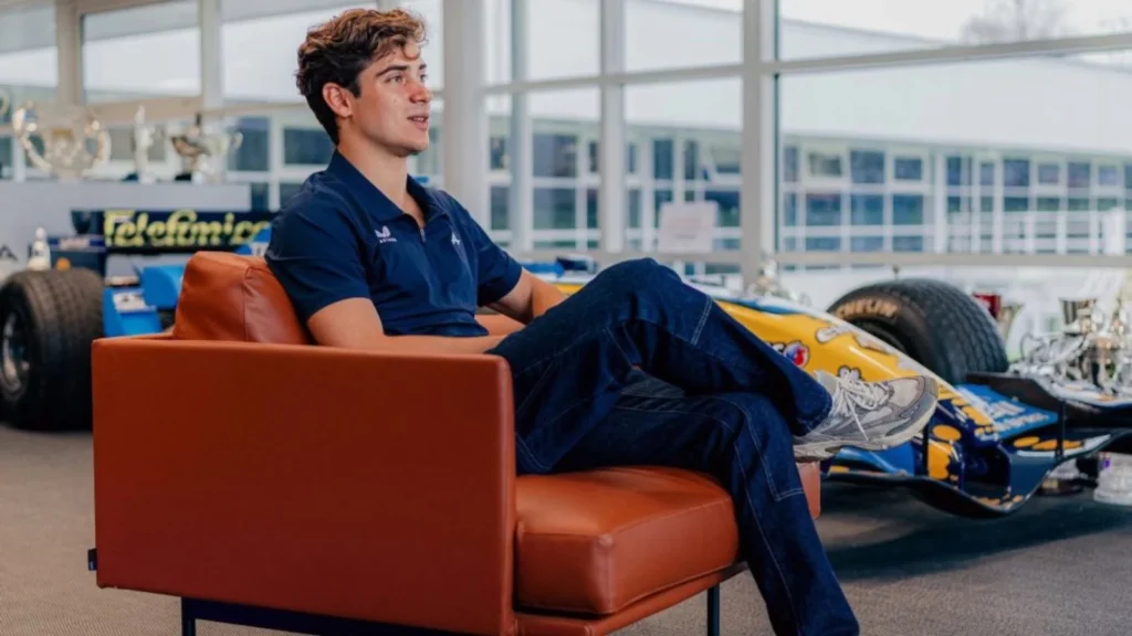 Franco Colapinto made his debut visit to Alpine's Enstone base last week