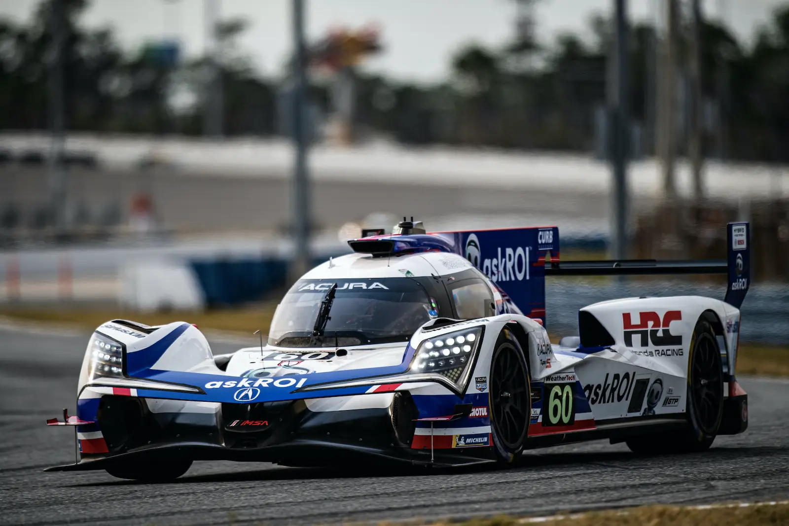 The #60 Meyer Shank Racing Acura ARX-06 at the Roar Before the 24, 2025