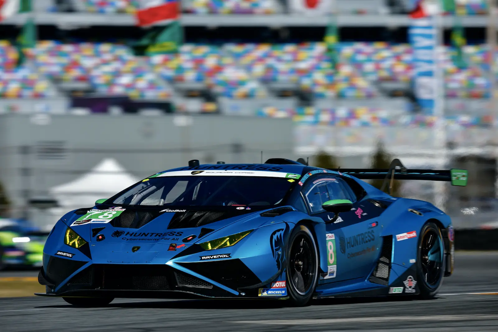 The #78 Forte Racing Lamborghini Huracan GT3 EVO2 at the Roar Before the 24, 2025