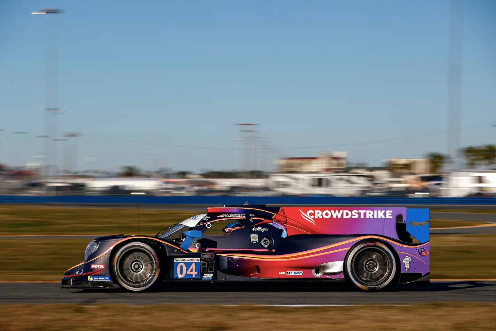 The #04 Crowdstrike Racing by APR Oreca 07 LMP2 at the Roar Before the 24, 2025