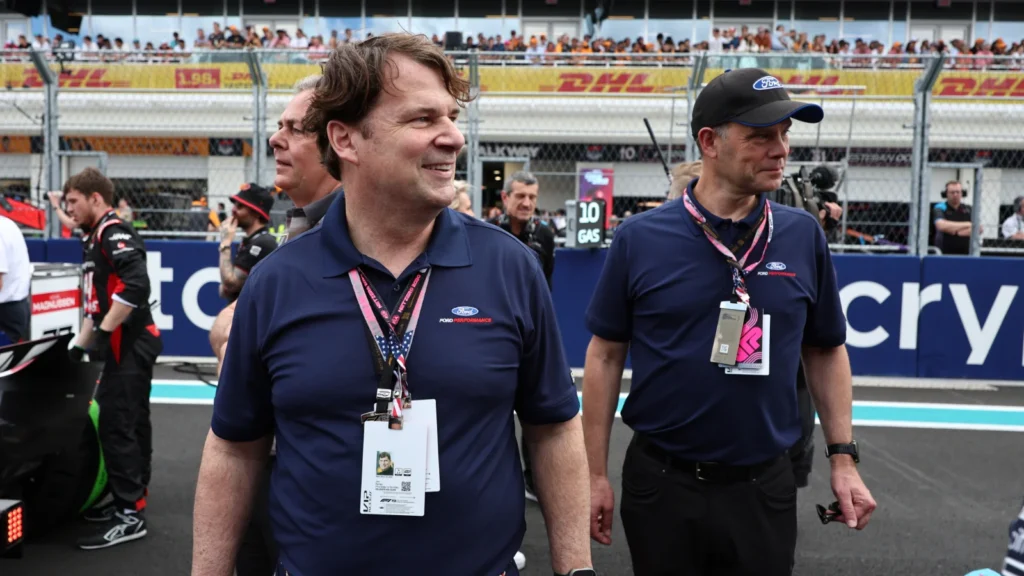 Ford President Jim Farley is relishing the marque's collaboration with Red Bull from 2026