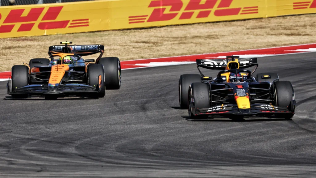 Max Verstappen and Lando Norris went wheel-to-wheel several times in 2024